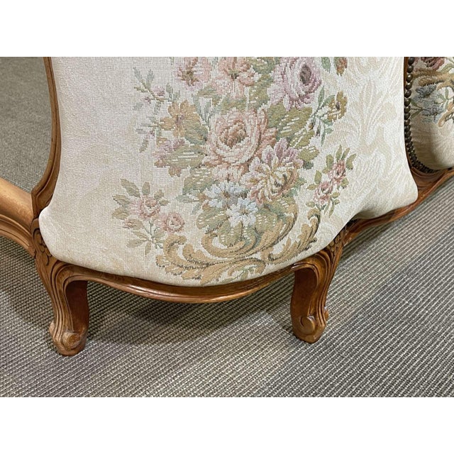 Louis XV Style Sleigh Bed, 1970s For Sale - Image 4 of 11