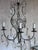 Small French Chandelier With Glass Pendants and Decorations For Sale - Image 10 of 12