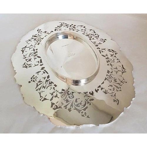 George VI Pierced Sterling Silver Compotier, Sheffield, 1940 For Sale - Image 11 of 14