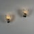 An exceptionally rare pair of Murano glass wall sconces attributed to Carlo Scarpa for Venini, Italy, circa 1940,...