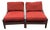 Classic Exposed Wood Slipper Lounge Chairs For Sale