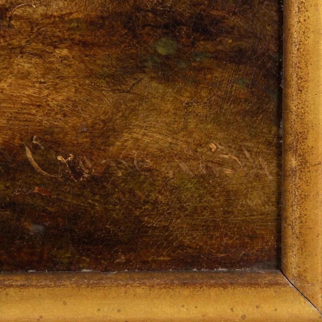 Wood Antique Hawthornden Castle Oil Painting For Sale - Image 7 of 12