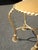 Gold Italian Hollywood Regency Gold Metal Heart Shaped Chair W Bell Shaped Feet For Sale - Image 8 of 12