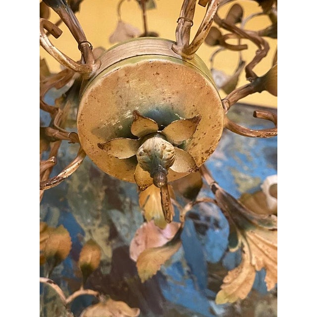 Banci Firenze is often cited as the leading manufacturer of Italian painted metal floral chandeliers from the 1960s, with...