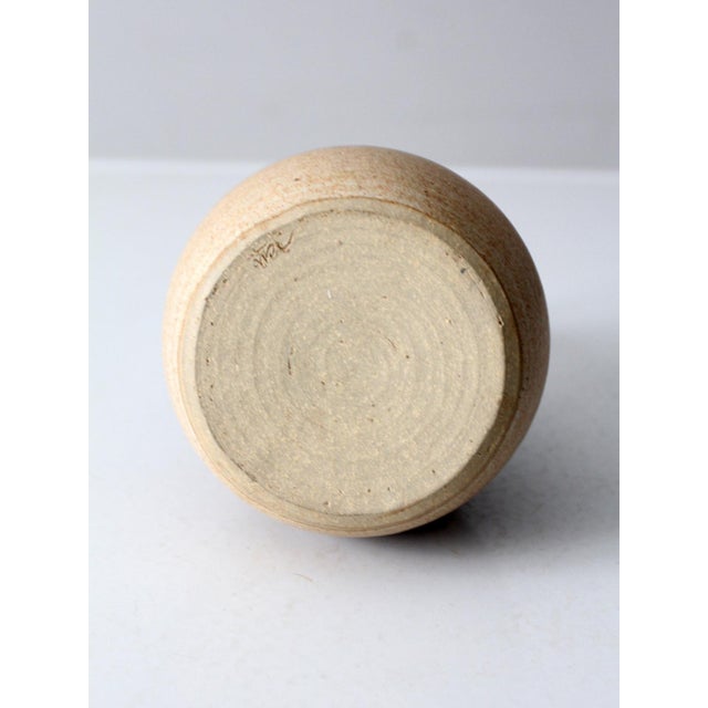 Late 20th Century Vintage Studio Pottery Decanter Vase For Sale - Image 5 of 10