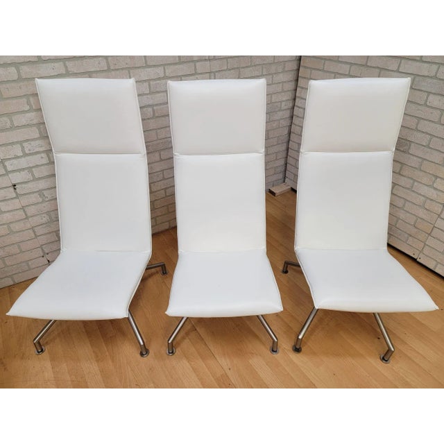 Mid Century Modern Mikasa High Back Lounge Chairs by Davis Furniture - Set of 3 For Sale In Chicago - Image 6 of 13