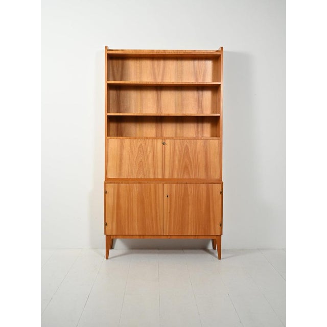 Scandinavian Elm Bookcase, 1930s For Sale - Image 3 of 12