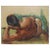 Mid 20th Century Robert Whitmore "Male at Rest" Oil Painting, Early 20th Century For Sale - Image 5 of 5