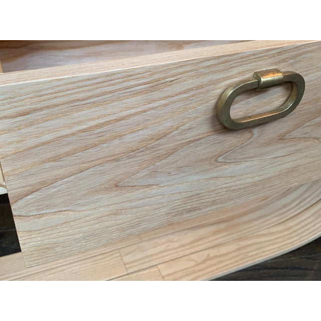 Bent Ash Wood Side Table With Single Drawer by Megan Remington For Sale - Image 12 of 16