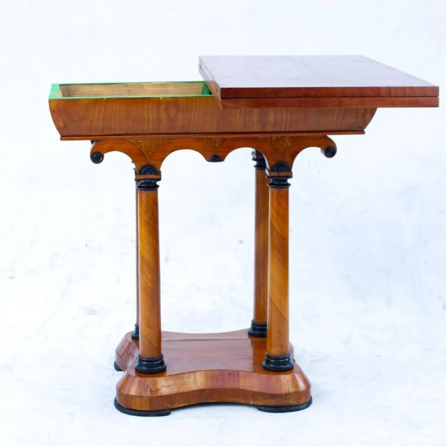 Wood Biedermeier Cherrywood Console Table, 1850s For Sale - Image 7 of 10