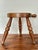 Rustic Vintage Mid 20th Century Wood Tri-Leg Milking Stool For Sale - Image 3 of 10