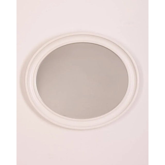 White Wall Mirror from Carrara Matta, 1970s For Sale - Image 8 of 8