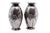Small Vases in Embossed Silver with Floral Motifs, Set of 2 For Sale - Image 11 of 11