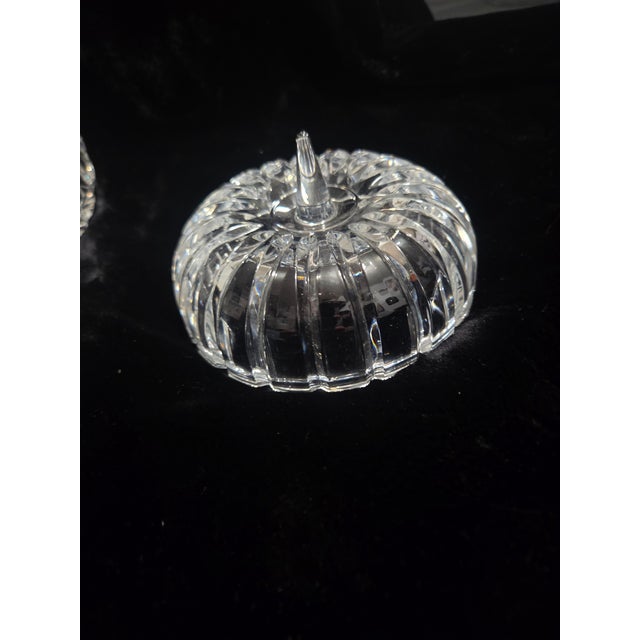 Vintage Modern Gorham Althea Cut Crystal Pumpkin Apple Lidded Candy ...