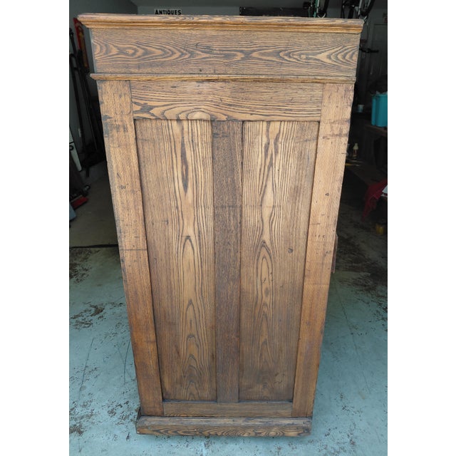 Antique 85 Drawer Cabinet With Tambour Front Attributed to Hamilton For Sale - Image 11 of 16