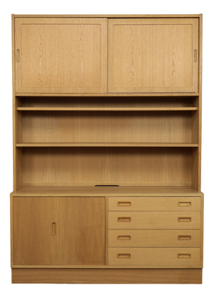 Danish Modern Oak Wall Cabinet by Poul Hundevad for Hundevad & Co., Denmark, 1960s
