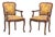 Louis XV Style Walnut Armchairs, Pair For Sale