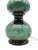 Mid-Century Modern Space Age Table Lamp with Large 3-tier Ceramic Lamp Base in Emerald Green from Kaiser Leuchten For Sale - Image 3 of 13