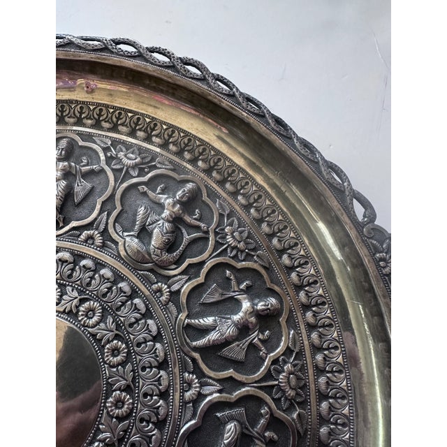 Late 19th Century Silver Salver Tray Probably Madras South India For Sale - Image 13 of 17