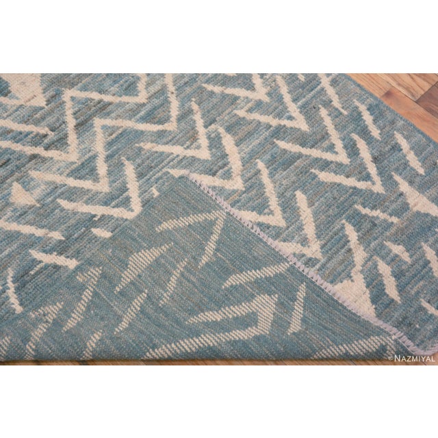 Textile Nazmiyal Collection Modern Tribal Geometric Hallway Runner Rug For Sale - Image 7 of 7