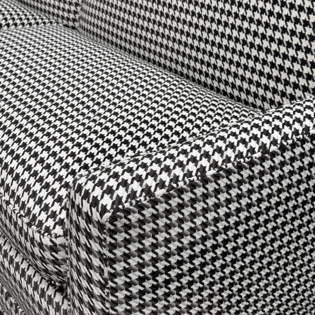 1950s Sofa with Houndstooth Upholstery For Sale - Image 10 of 10