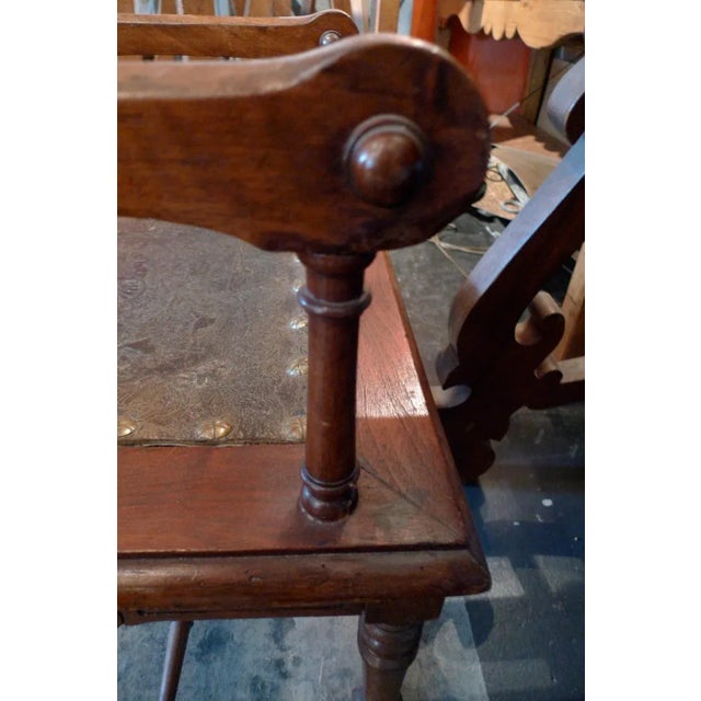 19th Century French Carved and Stained Walnut Stool. For Sale In Los Angeles - Image 6 of 12