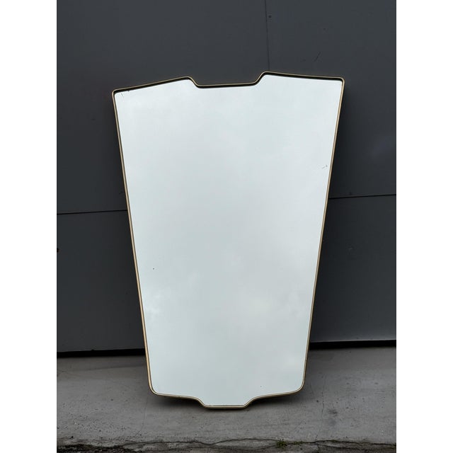 Brass Mirror from Gio Ponti, Italy, 1950s For Sale - Image 11 of 11
