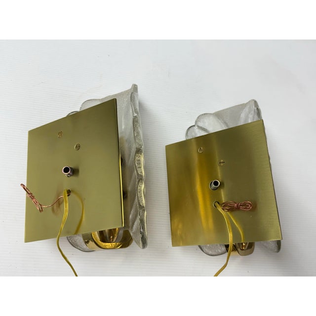 Carl Fagerlund Murano Glass Leaf Sconces, Pair For Sale - Image 12 of 12