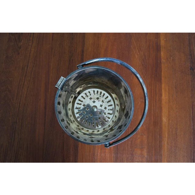 Vintage Modern Silver-Plated Ice Bucket, 1930 For Sale - Image 6 of 8