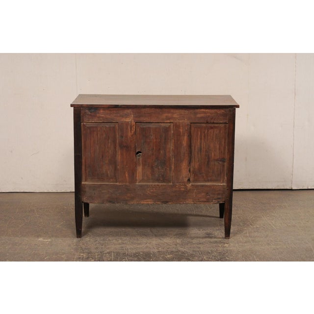 Wood 19th C. French Walnut Commode, Clean Lines For Sale - Image 7 of 11