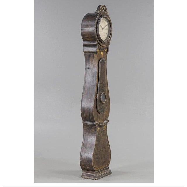 Gustavian (Swedish) Antique Swedish Mora Clock in Wood, 1800s For Sale - Image 3 of 5