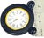 Vintage Verdura Midnight Blue and Gold Flecked Enamel Travel Clock, Swiss Made For Sale - Image 11 of 11