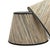 Grasscloth Lamp Shade in Neutral Striation with Gray Grossgrain Trim - 9” x 16” x 11” For Sale - Image 4 of 5
