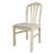 Vintage Modern to Post Modern White Lacquered Side Chair With Arched Top For Sale