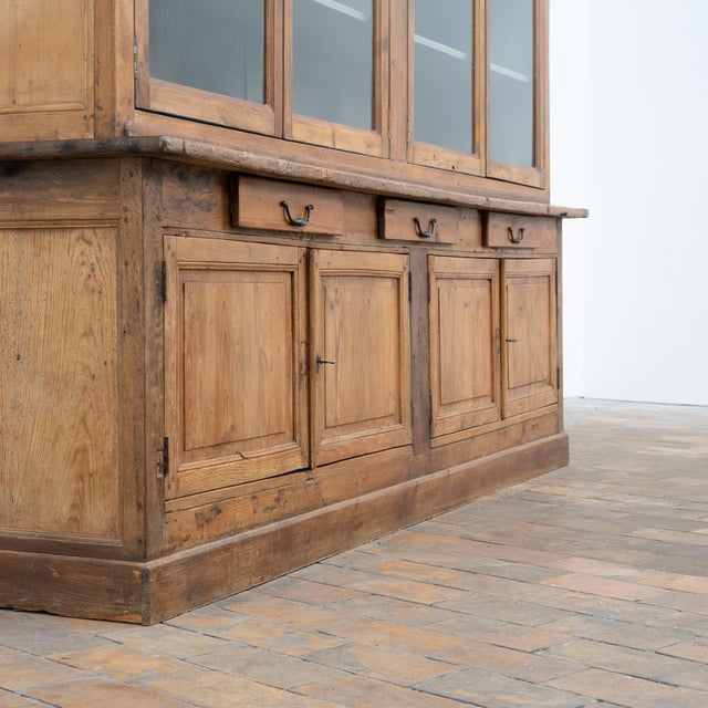 1900 - 1909 Antique Oak and Fir Bookcase, 1900 For Sale - Image 5 of 12