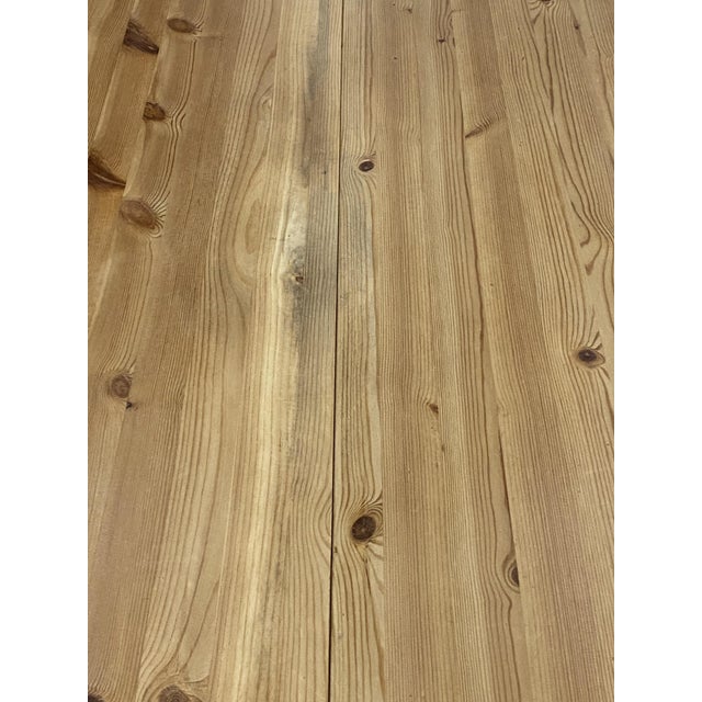 Vintage Extendable Round Table in Pine, 1970, Set of 2 For Sale - Image 6 of 18