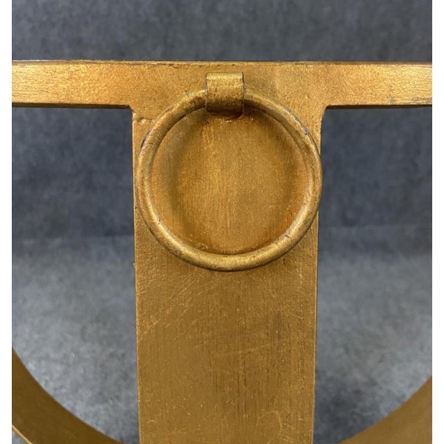 Mirrored Top Gold Table | Chairish