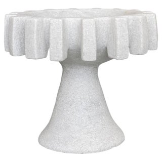 Hand Carved Marble Sculpture by Tom Von Kaenel For Sale