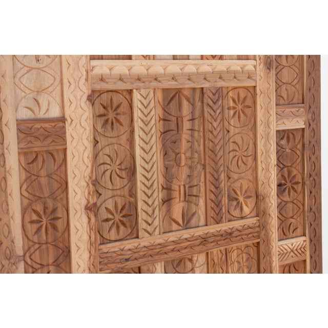 Wood Reclaimed Teak Folk Carving Spanish Colonial Door For Sale - Image 7 of 10