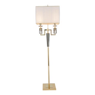 Collection Topazio Floor Lamp in Metal and Crystal by Jago For Sale