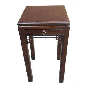 Drexel Chinese Chippendale Style Mahogany Candle Stand Side Table