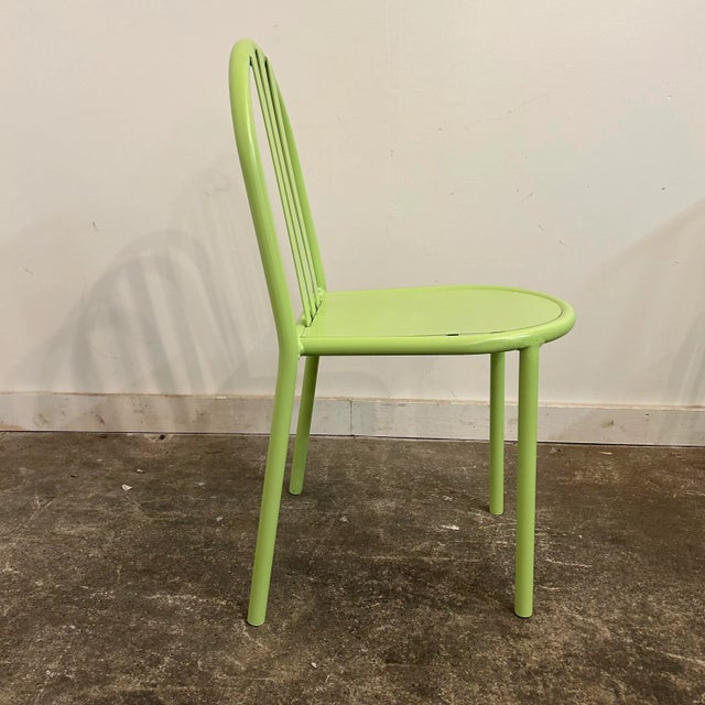 Set of 6 Model 222 Dining Chairs by Robert Mallet-Stevens Older Originals New Powder Coat For Sale - Image 9 of 13
