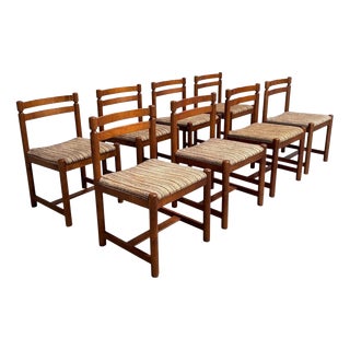Vintage Dining Chairs from Asko, Finland, 1960s, Set of 8 For Sale