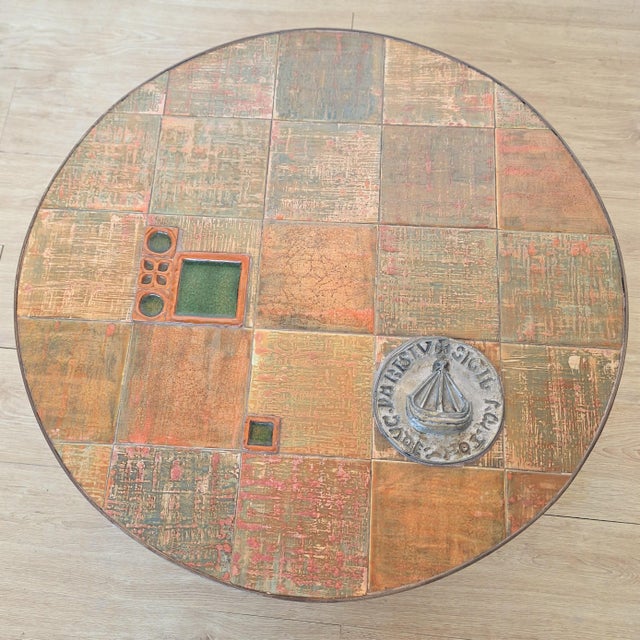 Mid-Century Modern Table from Vallauris, 1960s, in Very Good conditions. Designed 1960 to 1969 I have official proof of...