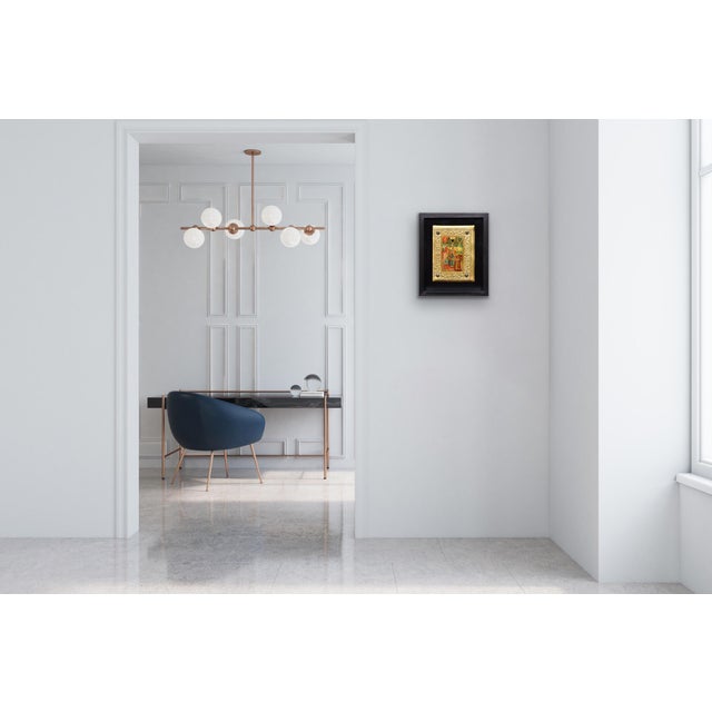 Icilio Federico Joni, Painted Gesso, Gilt and Wood Tavolette Book Cover Binding, 1890s, Oil & Cedar & Gesso For Sale - Image 14 of 18