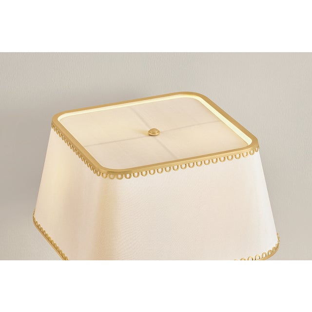 Brass Hudson Valley Lighting Claude 14 in. 2 Light Table Lamp in Aged Brass Finish For Sale - Image 8 of 11