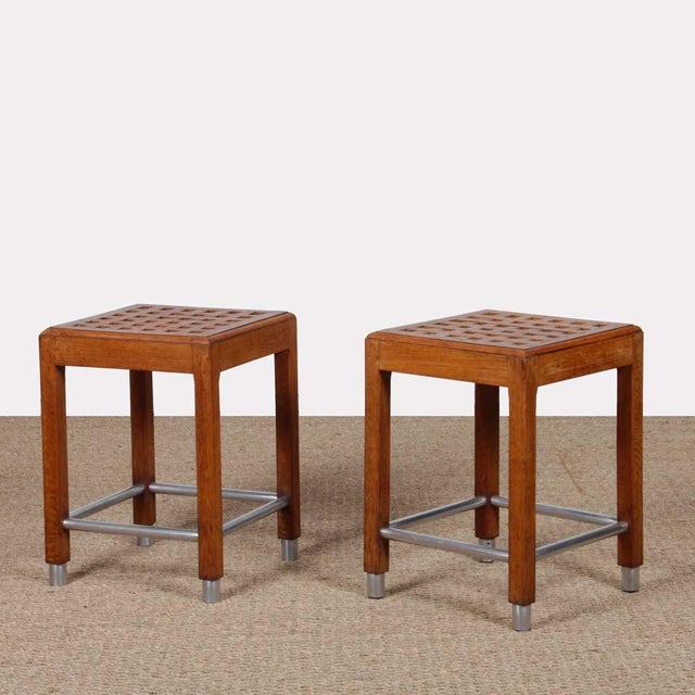 Stools by Hippolyte Thomasson, 1940, Set of 2 For Sale - Image 9 of 9