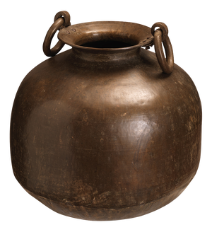 Mid-Century Brass Matka Water Pot, 1940s