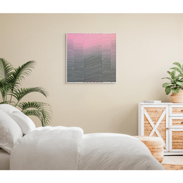 Abstract Contemporary Abstract Acrylic on Canvas "Folding" by Cristina Ghetti For Sale - Image 3 of 4