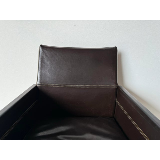 Karl-Friedrich Förster Brown Leather "Texas" Desk / Accent Chair For Sale - Image 12 of 12